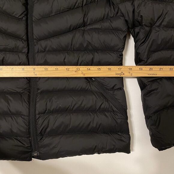 Lands' End Puffer Jacket Goose Down Women S Black Quilted Lightweight - Picture 8 of 10